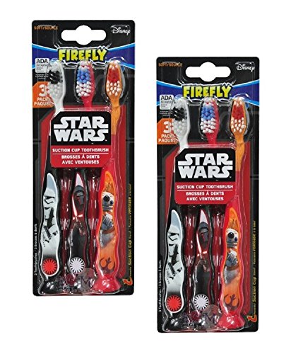 Firefly Star Wars Suction Cup Toothbrush - 6 Count
