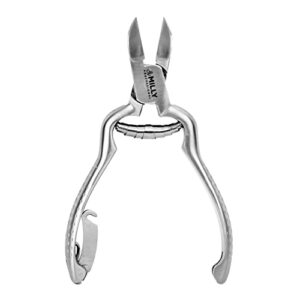 By MILLY German Steel Heavy Duty Toenail Clippers - Trim Thick or Hard Toenails with Medical Grade High Carbon Stainless Steel Toenail Cutter - Professional Podiatrist Toenail Nipper (Silver)