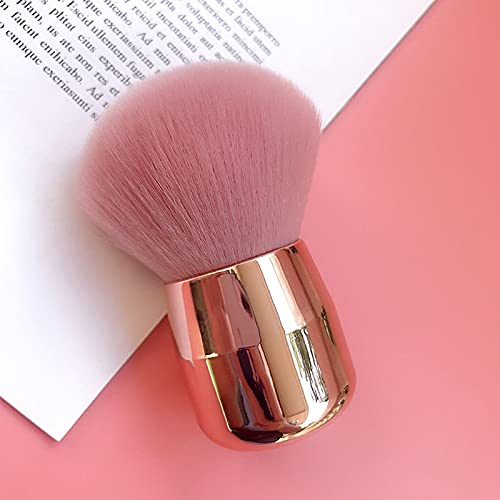 Tenmon Foundation Brush Kabuki Brush Blush Brushes New Concealer Brushes Cosmetic Tool for Valentines Day Gifts (Pink)