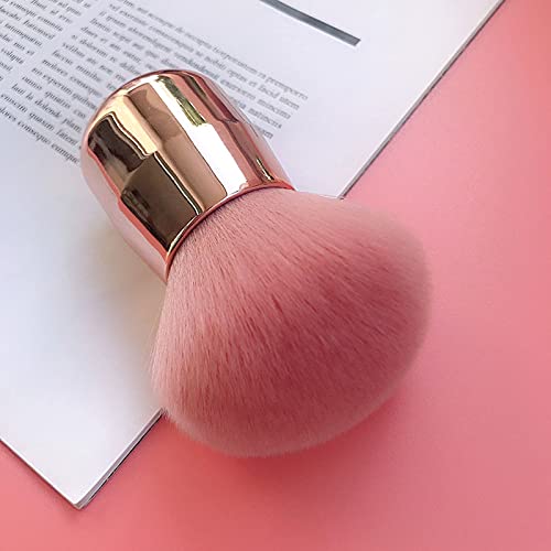 Tenmon Foundation Brush Kabuki Brush Blush Brushes New Concealer Brushes Cosmetic Tool for Valentines Day Gifts (Pink)