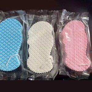 INGVY Dry Brushing Body Brush Exfoliate Soft Sponge Body Scrubber Bath Exfoliating Scrub Sponge Shower Brush Body Cleaner Dead Skin Remover (Color : Pink)