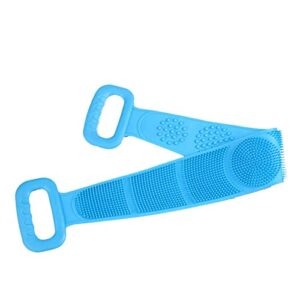 INGVY Dry Brushing Body Brush Bath Brushes Body Scrubber Silicone Shower Exfoliating Brush Belt Back Scrub Massage Cleaner Cleaning Strap Bathroom Accessories