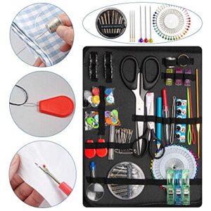 GOANDO Sewing Kit for Adults Needle and Thread Kit for Sewing Upgrade 41 XL Spools of Thread 206 Pcs Oxford Fabric Case Portable Basic Sewing Repair Kits for Beginners Traveler Emergency