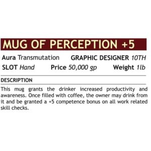 CafePress Of Perception Mug Ceramic Coffee Mug, Tea Cup 11 oz