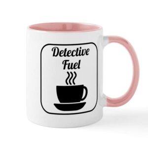 cafepress detective fuel mugs ceramic coffee mug, tea cup 11 oz