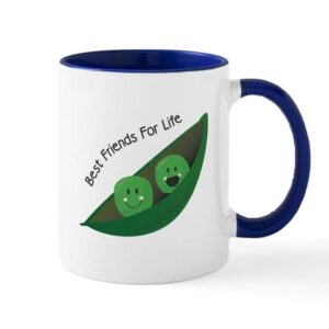 cafepress best friend peas mugs ceramic coffee mug, tea cup 11 oz