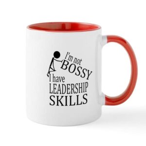 cafepress i’m not bossy | i have leadership skills mugs ceramic coffee mug, tea cup 11 oz