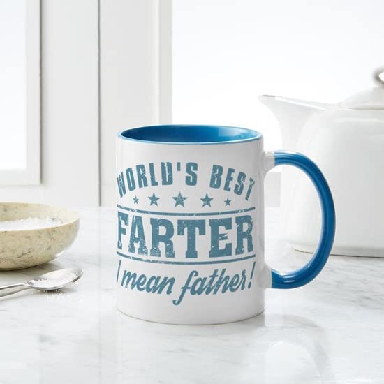 CafePress Worlds Best Farter Mugs Ceramic Coffee Mug, Tea Cup 11 oz