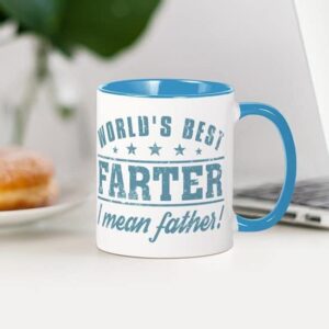 CafePress Worlds Best Farter Mugs Ceramic Coffee Mug, Tea Cup 11 oz