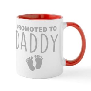 CafePress Promoted To Daddy Mugs Ceramic Coffee Mug, Tea Cup 11 oz