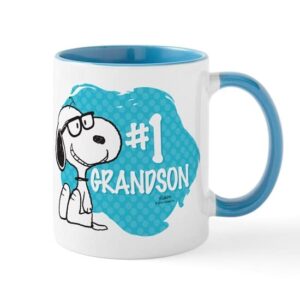 cafepress number one grandson mug ceramic coffee mug, tea cup 11 oz