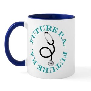 cafepress future p.a. physician assistant mug ceramic coffee mug, tea cup 11 oz