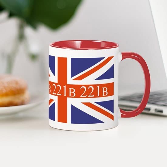 CafePress 221B Union Jack Mugs Ceramic Coffee Mug, Tea Cup 11 oz