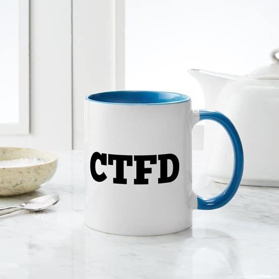 CafePress CTFD=Calm The F Down Mug Ceramic Coffee Mug, Tea Cup 11 oz