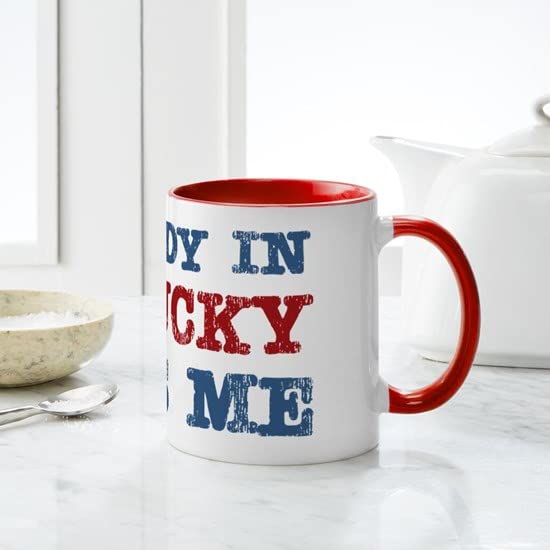 CafePress Somebody In Kentucky Loves Me Mug Ceramic Coffee Mug, Tea Cup 11 oz