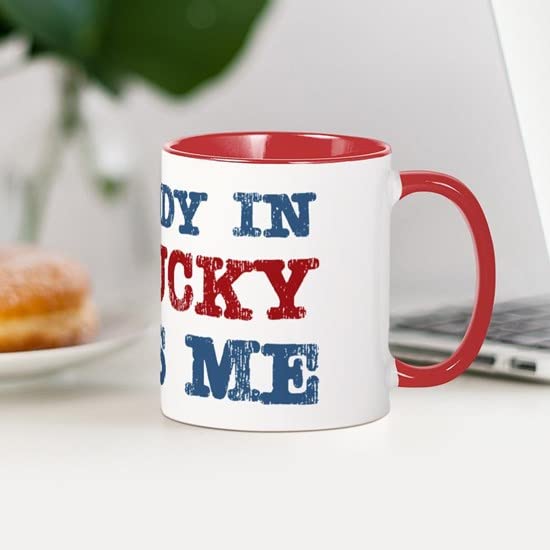 CafePress Somebody In Kentucky Loves Me Mug Ceramic Coffee Mug, Tea Cup 11 oz