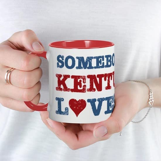 CafePress Somebody In Kentucky Loves Me Mug Ceramic Coffee Mug, Tea Cup 11 oz