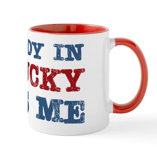 CafePress Somebody In Kentucky Loves Me Mug Ceramic Coffee Mug, Tea Cup 11 oz