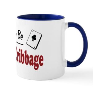 cafepress rather be playing cribbage mug ceramic coffee mug, tea cup 11 oz