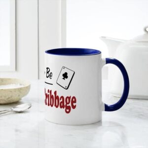 CafePress Rather Be Playing Cribbage Mug Ceramic Coffee Mug, Tea Cup 11 oz