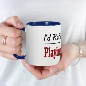 CafePress Rather Be Playing Cribbage Mug Ceramic Coffee Mug, Tea Cup 11 oz