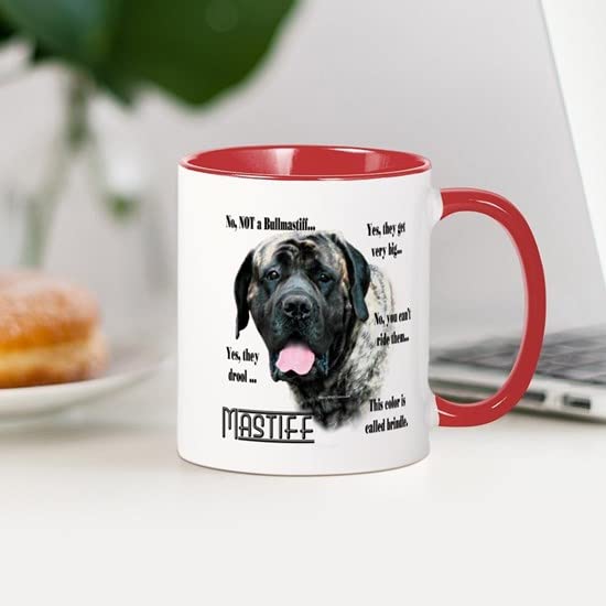 CafePress Mastiff(Brindle) FAQ Mug Ceramic Coffee Mug, Tea Cup 11 oz