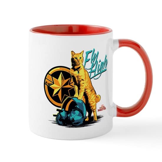 CafePress Goose The Cat Captain Marvel Ceramic Coffee Mug, Tea Cup 11 oz