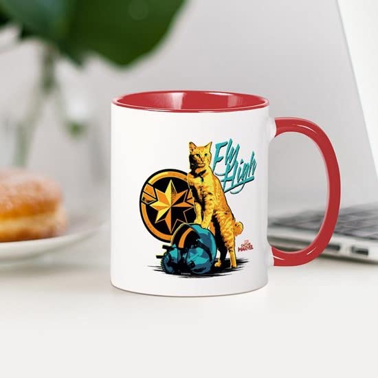 CafePress Goose The Cat Captain Marvel Ceramic Coffee Mug, Tea Cup 11 oz