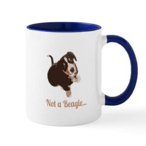 cafepress not a beagle entlebucher mountain dog mugs ceramic coffee mug, tea cup 11 oz