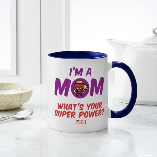 CafePress Marvel Mom Captain Marvel Mug Ceramic Coffee Mug, Tea Cup 11 oz