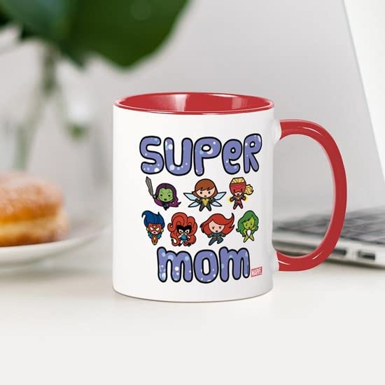 CafePress Marvel Super Mom Mug Ceramic Coffee Mug, Tea Cup 11 oz