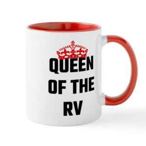 cafepress queen of the rv mugs ceramic coffee mug, tea cup 11 oz