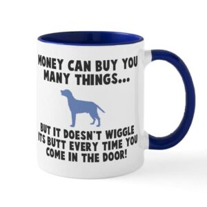 cafepress money can’t wiggle its butt mug ceramic coffee mug, tea cup 11 oz