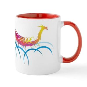 cafepress fantastic dragon boat mug ceramic coffee mug, tea cup 11 oz
