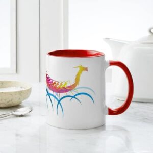 CafePress Fantastic Dragon Boat Mug Ceramic Coffee Mug, Tea Cup 11 oz