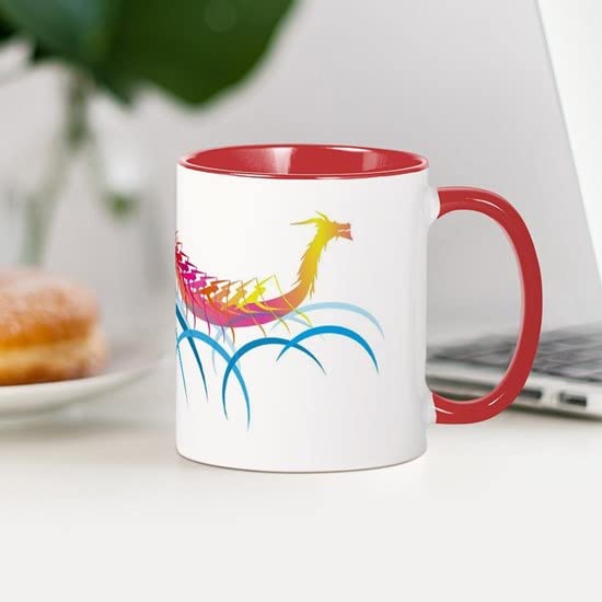 CafePress Fantastic Dragon Boat Mug Ceramic Coffee Mug, Tea Cup 11 oz