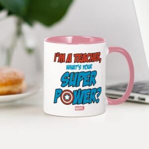 CafePress Captain America Teacher Mug Ceramic Coffee Mug, Tea Cup 11 oz