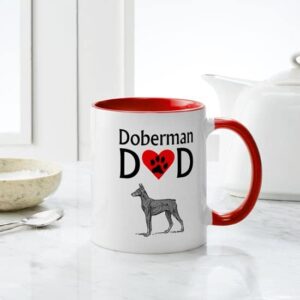 CafePress Doberman Dad Mugs Ceramic Coffee Mug, Tea Cup 11 oz