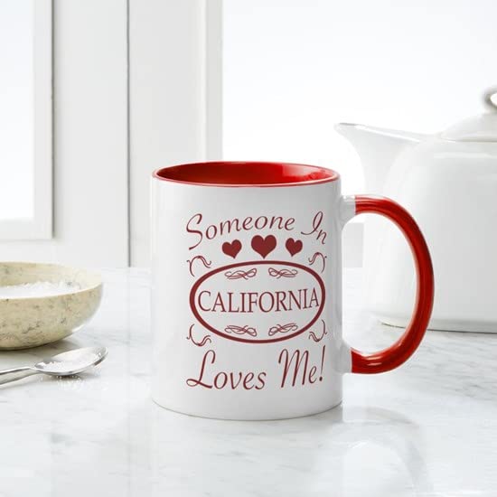 CafePress Somebody In California Loves Me Mugs Ceramic Coffee Mug, Tea Cup 11 oz