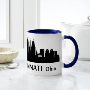 CafePress Cincinnati Cityscape Skyline Mugs Ceramic Coffee Mug, Tea Cup 11 oz