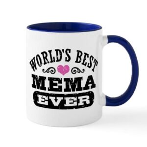 cafepress world’s best mema ever mug ceramic coffee mug, tea cup 11 oz