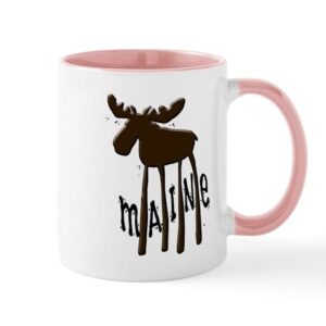 cafepress maine moose mug ceramic coffee mug, tea cup 11 oz
