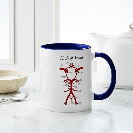 CafePress Circle Of Willis Mugs Ceramic Coffee Mug, Tea Cup 11 oz