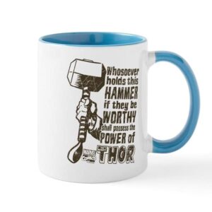 CafePress Marvel Comics Thor Retro Thor's Hammer Mug Ceramic Coffee Mug, Tea Cup 11 oz