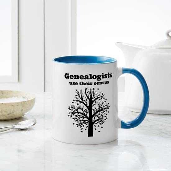 CafePress Genealogists Use Their Census! Mugs Ceramic Coffee Mug, Tea Cup 11 oz