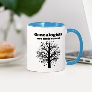 CafePress Genealogists Use Their Census! Mugs Ceramic Coffee Mug, Tea Cup 11 oz