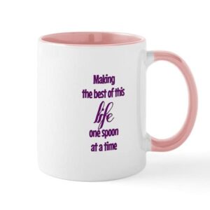 cafepress spoonie life mugs ceramic coffee mug, tea cup 11 oz