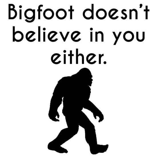 CafePress Bigfoot Doesn?T Believe In You Either Mugs Ceramic Coffee Mug, Tea Cup 11 oz