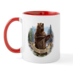 cafepress grizzly bear mug ceramic coffee mug, tea cup 11 oz