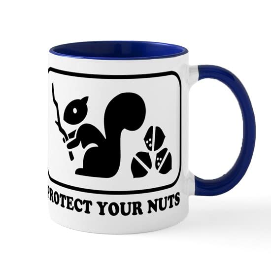 CafePress Protect Your Nuts Mug Ceramic Coffee Mug, Tea Cup 11 oz